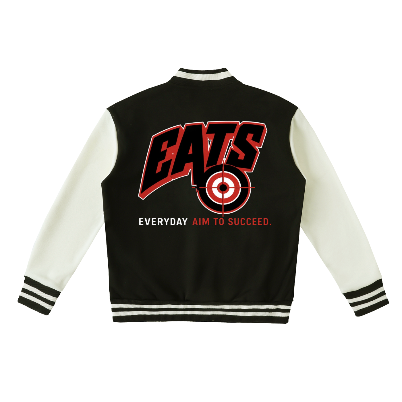Two-Tone Fleeced Varsity Jacket
