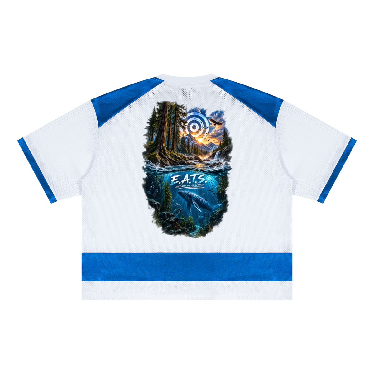 Deep Seas Mesh Boxy T-Shirt