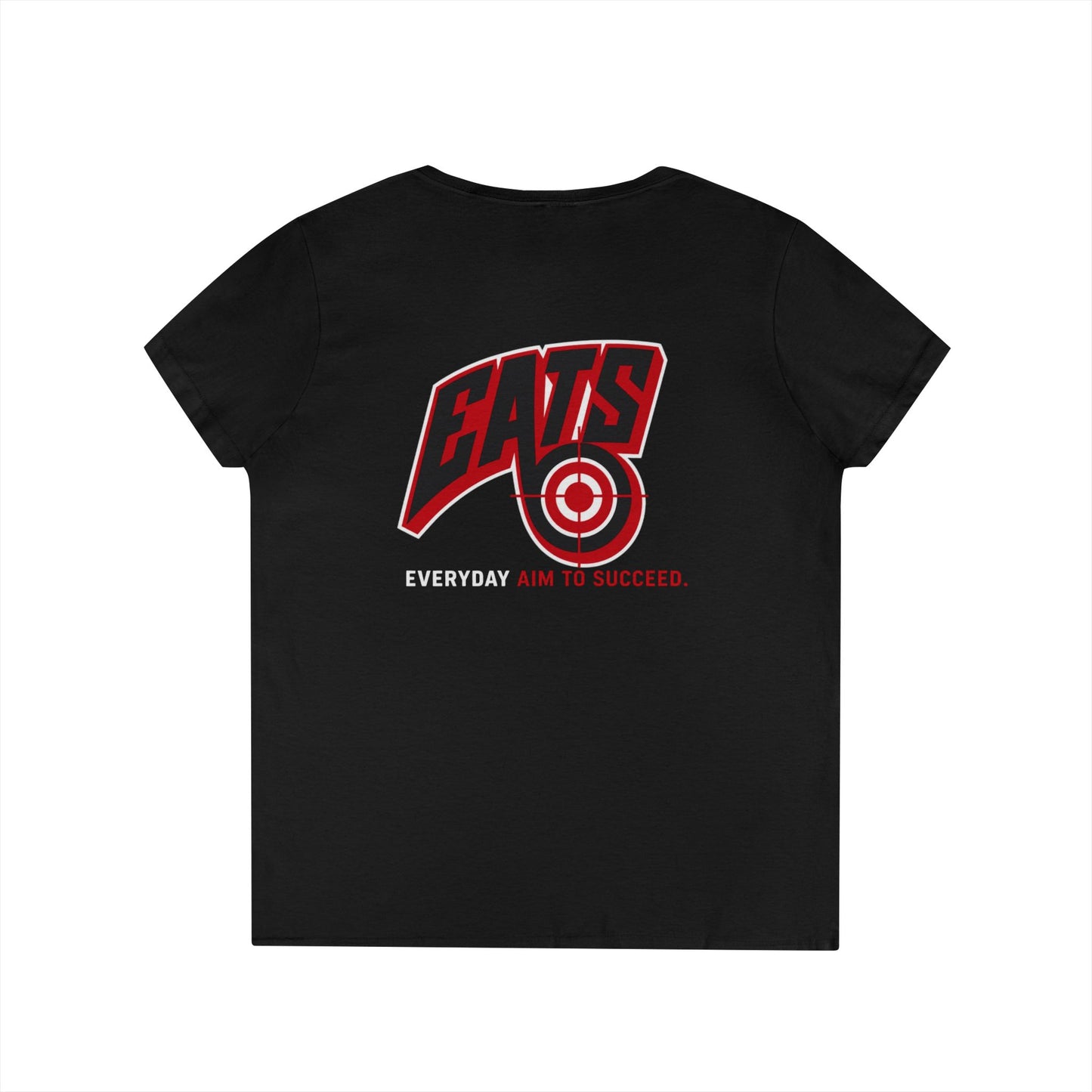 EATS ladies V-Neck Tee — Everyday Aim To Succeed