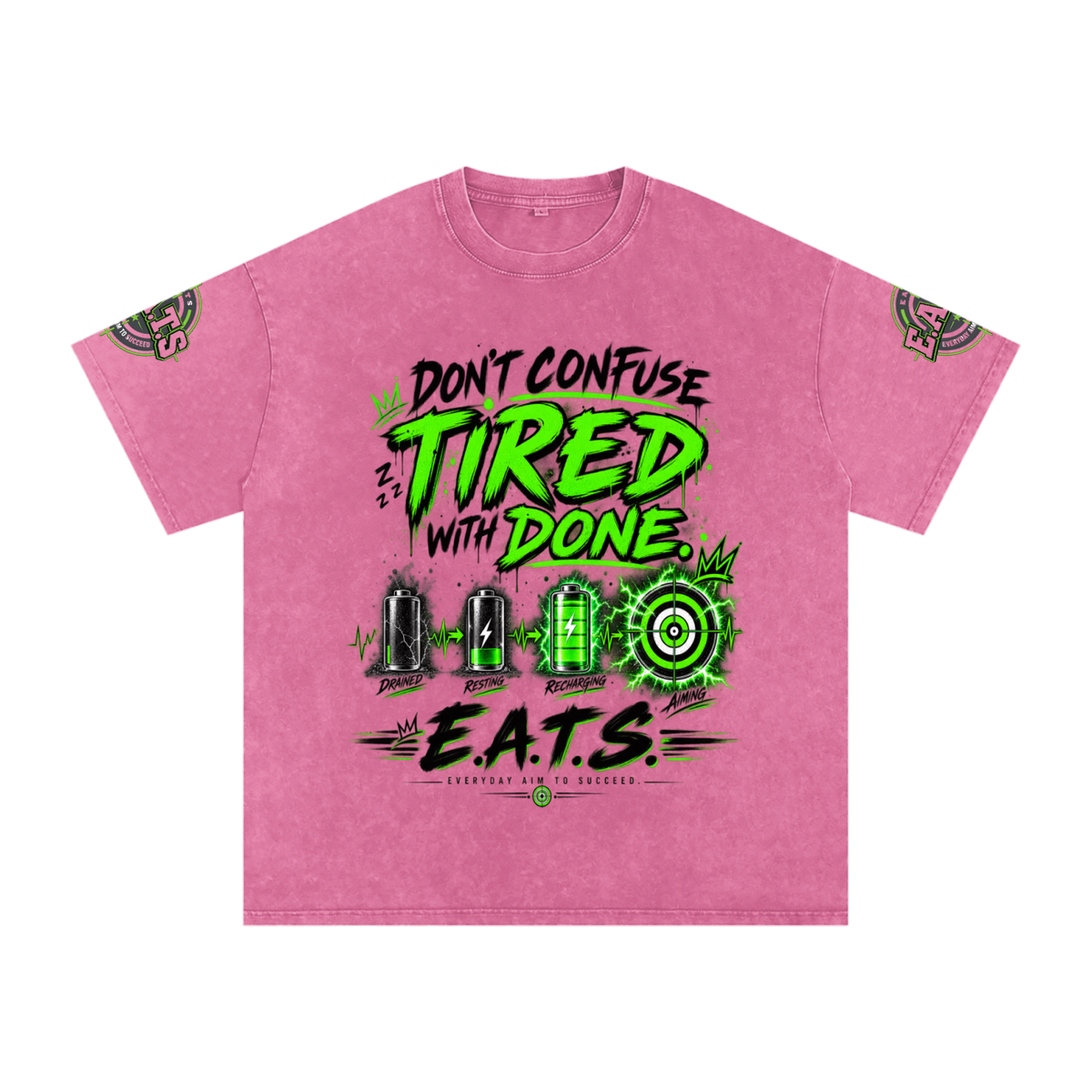 apricot,pink,grey,green,limegreen,eats,bullseye,charged,men,women,mens,womens,tshirt,casual,streetwear,his,hers,graphic,graphictee,gray,rose,red,white,logo