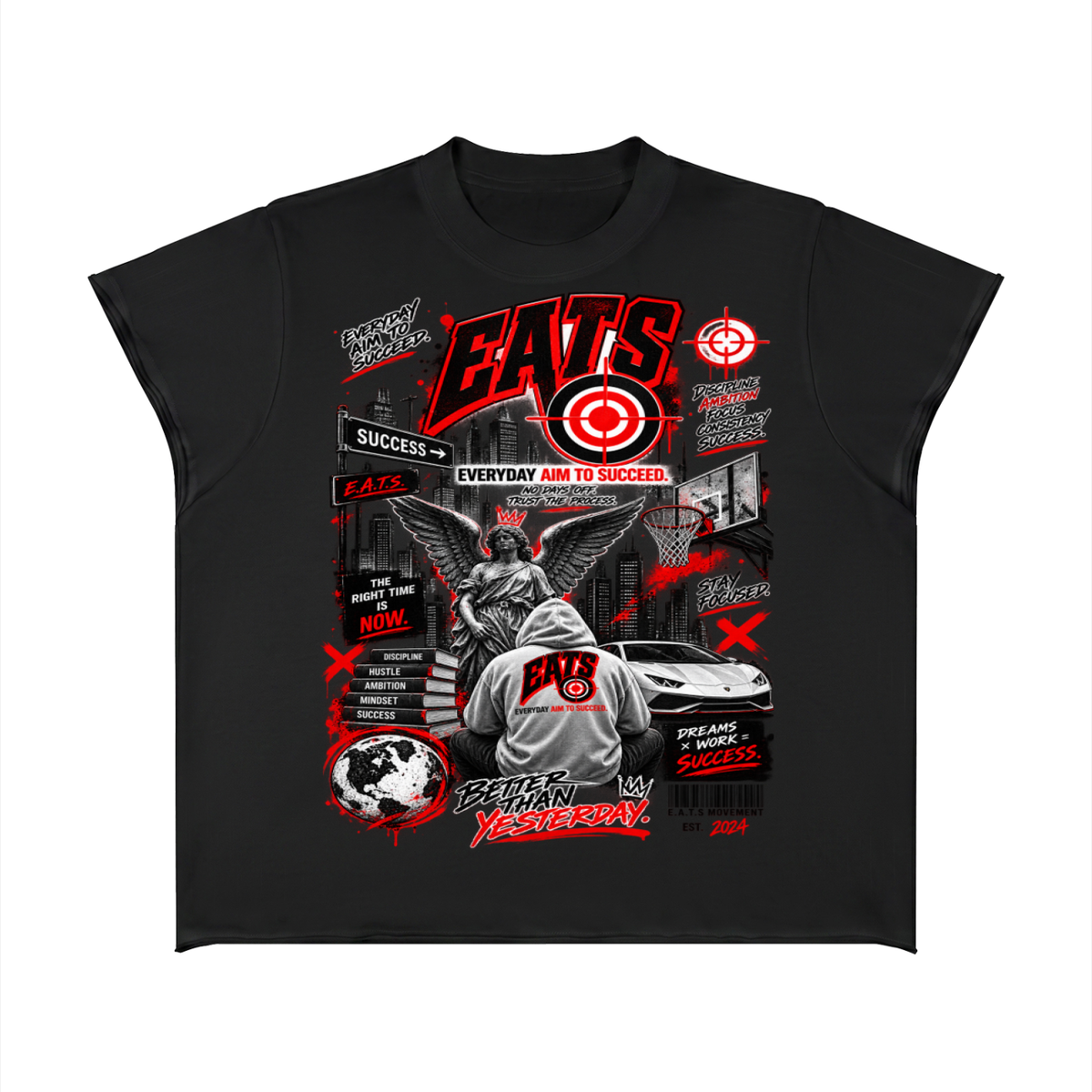 Sleeveless Boxy Graphic T-Shirt