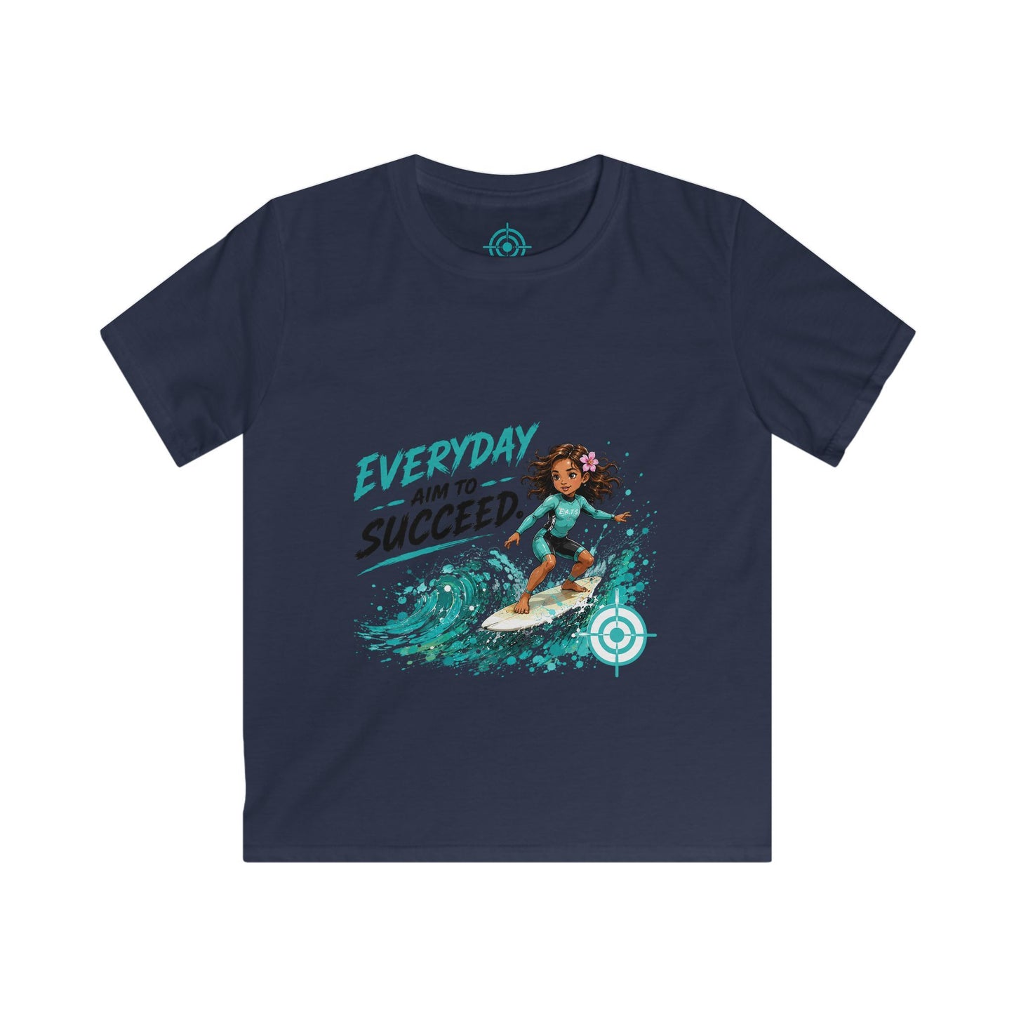 Kids Surf Tee — Everyday Aim to Succeed