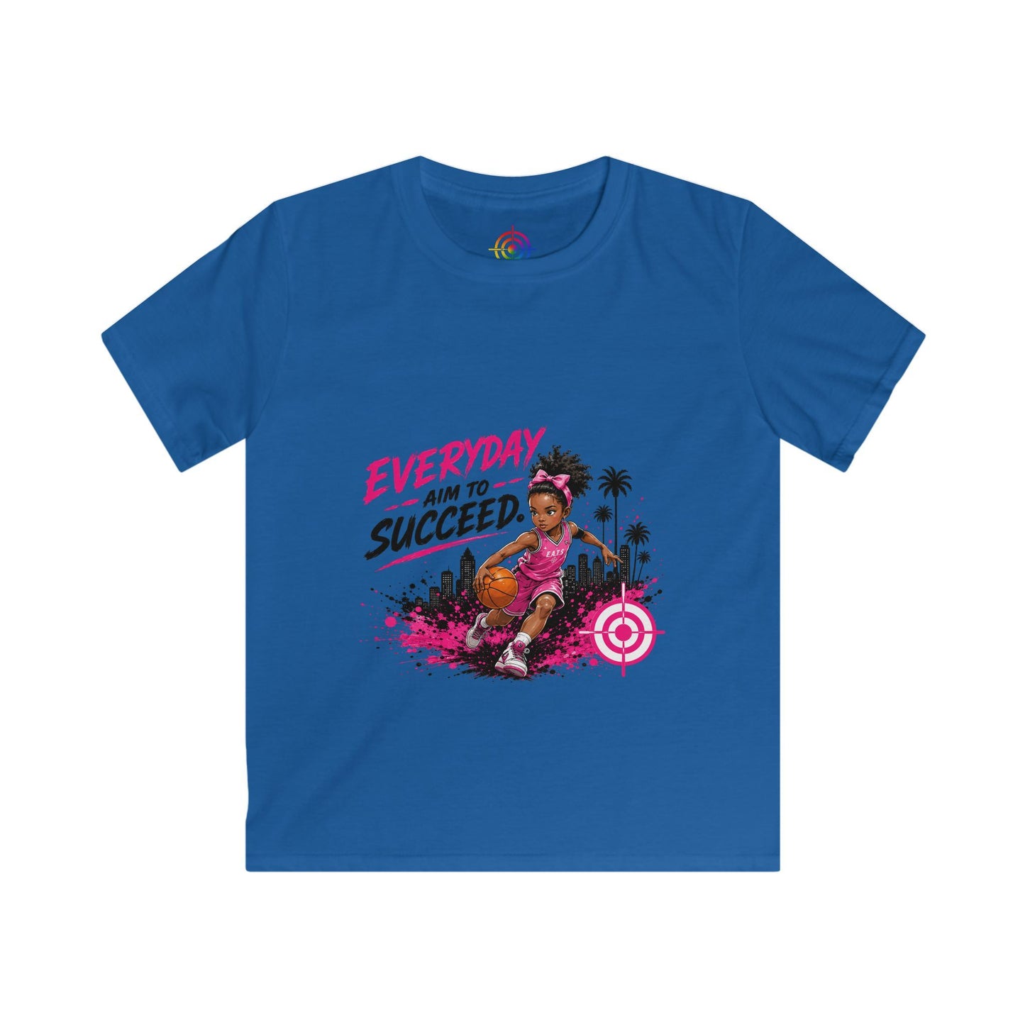 Kids Basketball Graphic Tee — Everyday Aim to Succeed