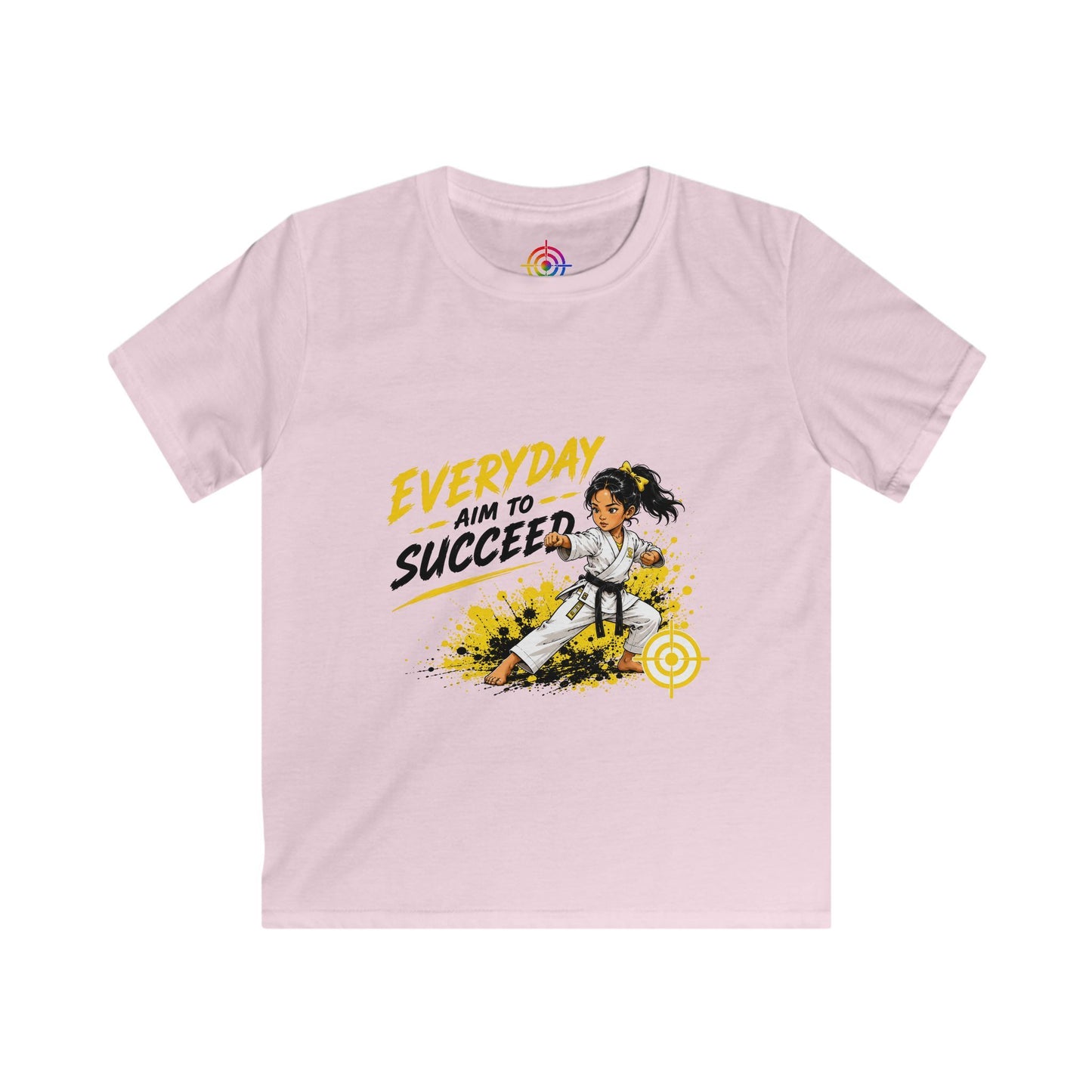 Kids Martial Arts T‑Shirt — Everyday Aim to Succeed