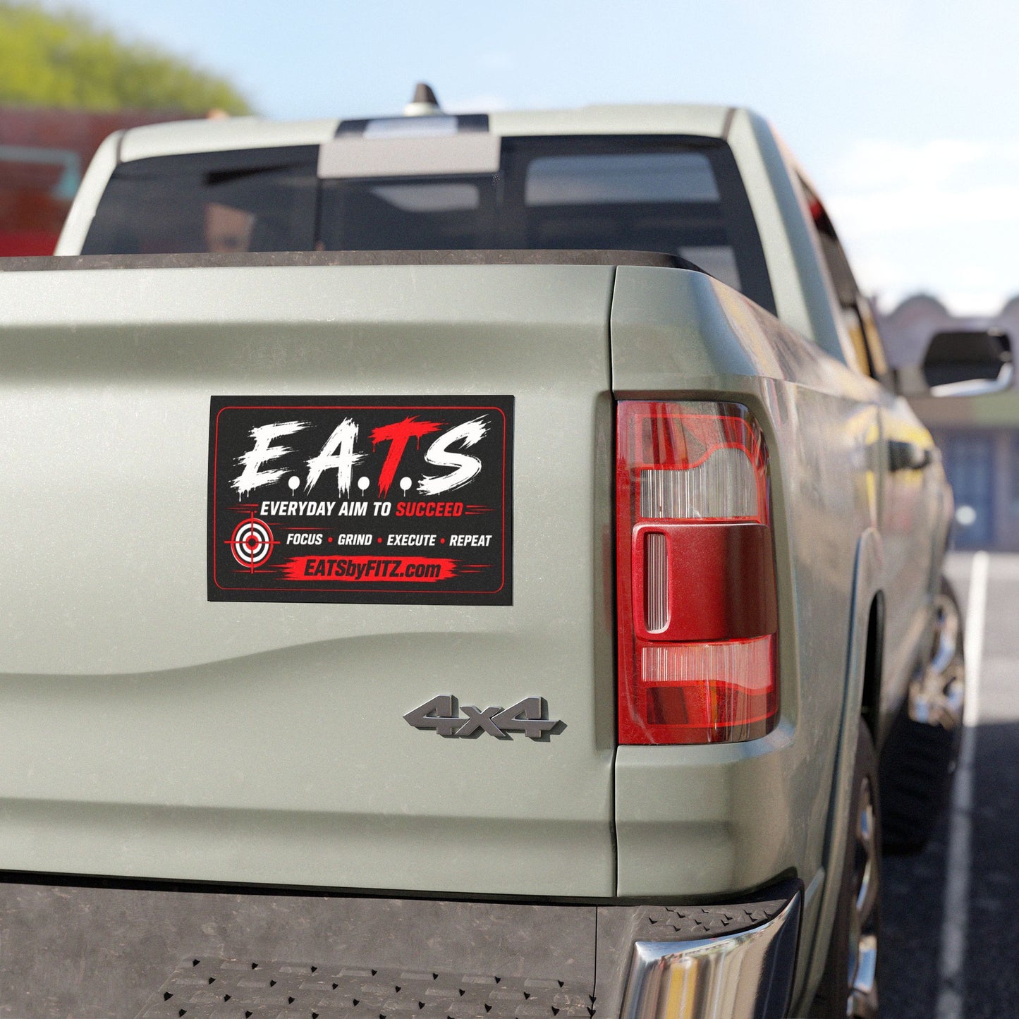 E.A.T.S. Magnetic Car Sign — "Everyday Aim to Succeed" Motivational Auto Magnet