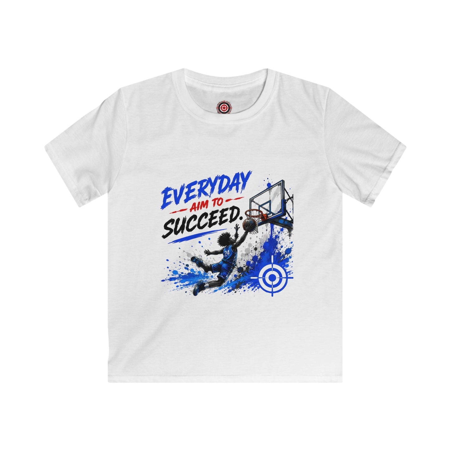 Kids Basketball Tee| Everyday Aim to Succeed