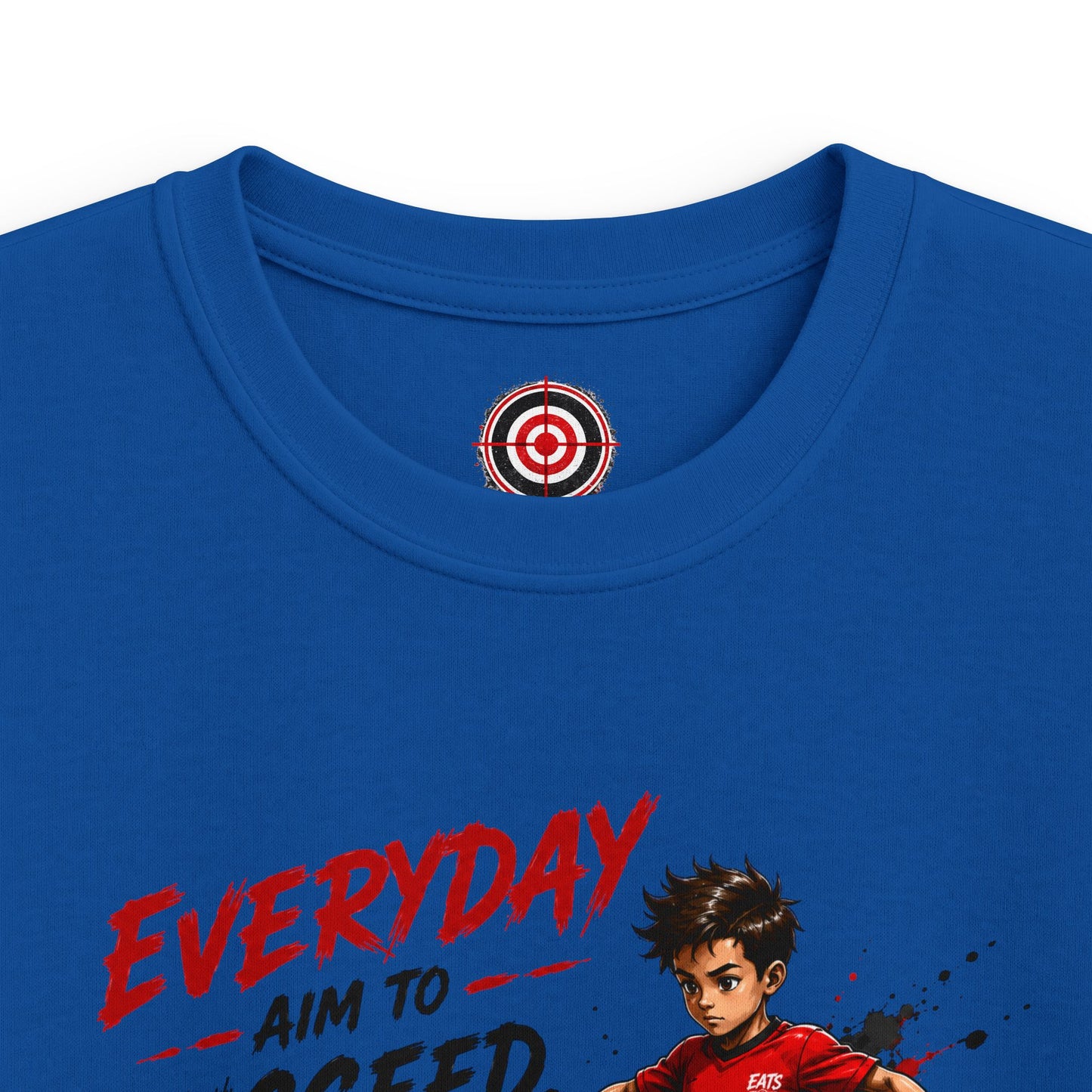 Kids Soccer Tee - Everyday Aim to Succeed