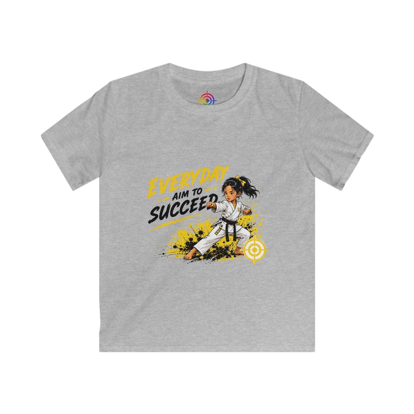 Kids Martial Arts T‑Shirt — Everyday Aim to Succeed