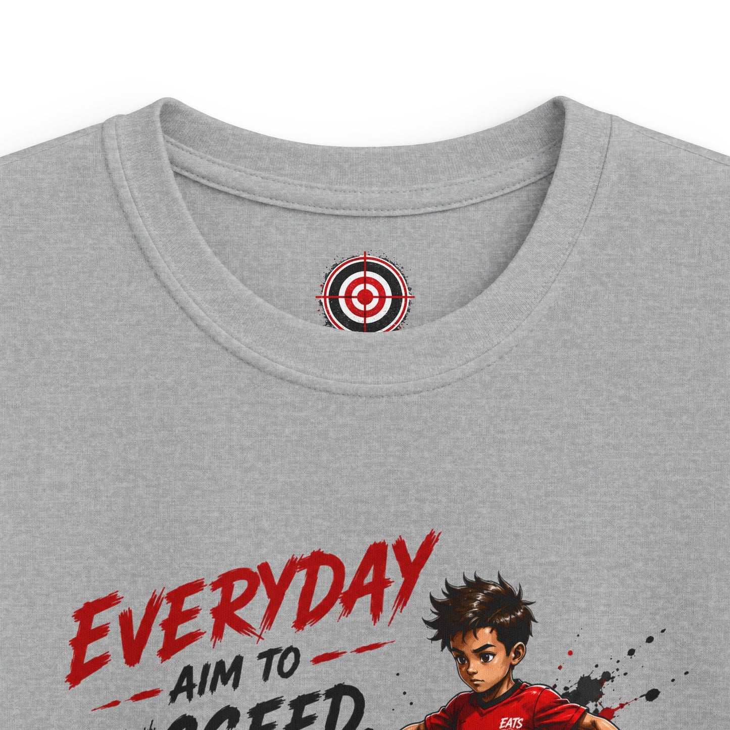 Kids Soccer Tee - Everyday Aim to Succeed