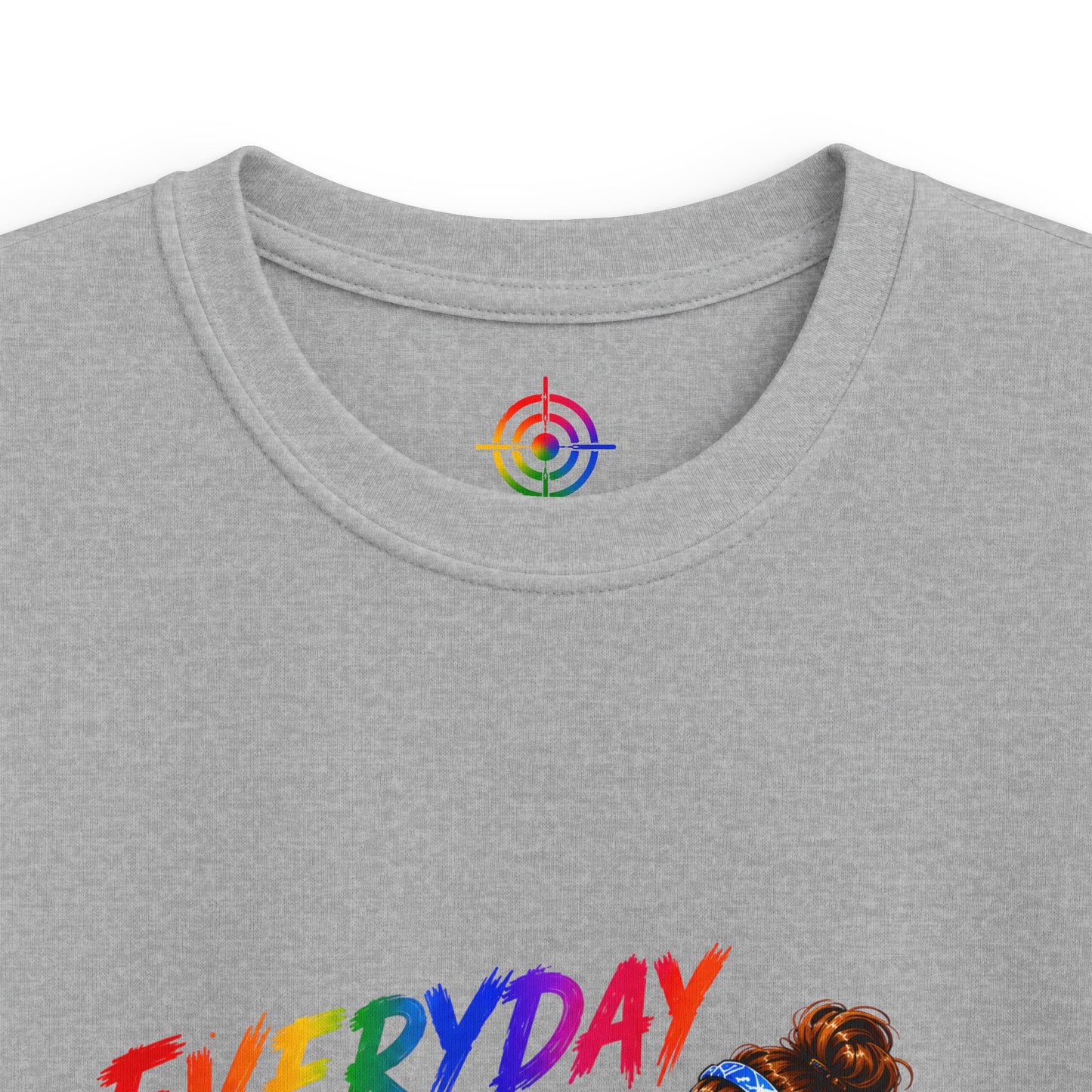 Kids Colorful Art Tee - "Everyday Aim to Succeed"