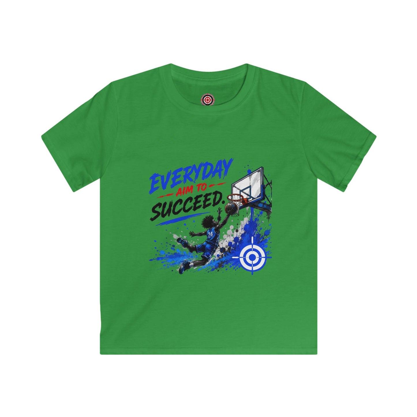 Kids Basketball Tee| Everyday Aim to Succeed