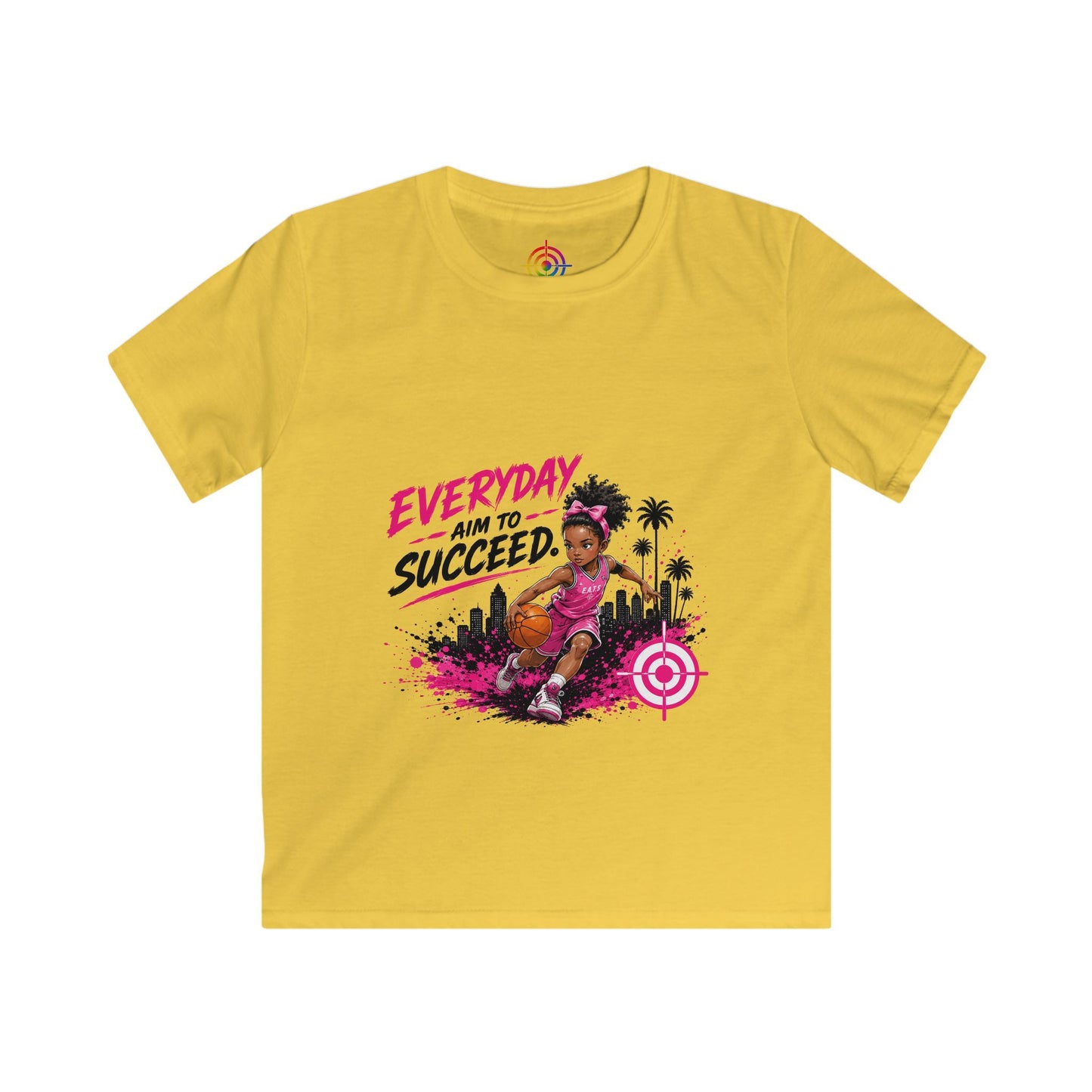 Kids Basketball Graphic Tee — Everyday Aim to Succeed