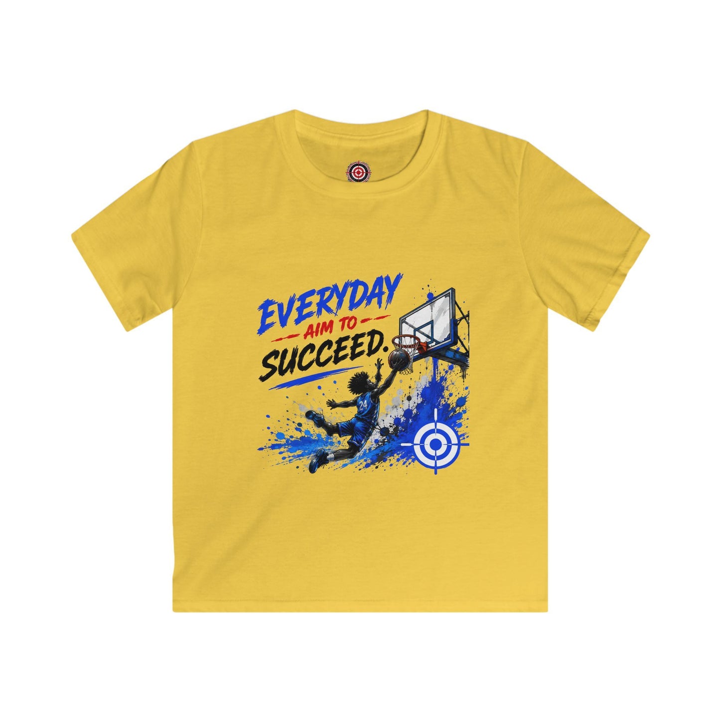 Kids Basketball Tee| Everyday Aim to Succeed