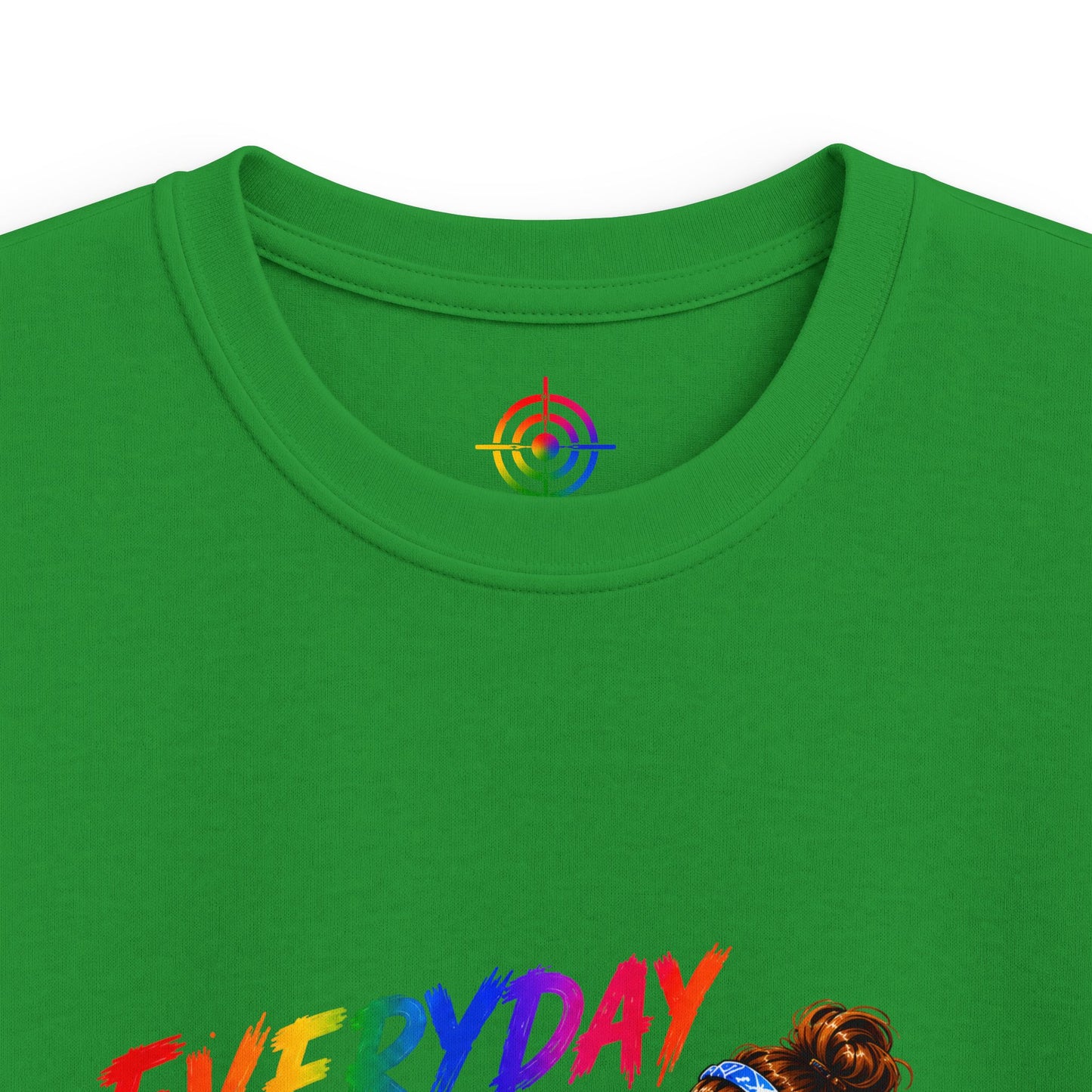 Kids Colorful Art Tee - "Everyday Aim to Succeed"