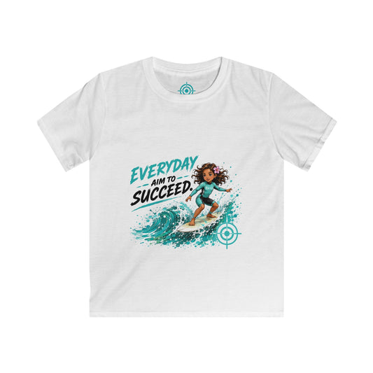Kids Surf-T-Shirt — Jeden Tag aufs Neue erfolgreich sein