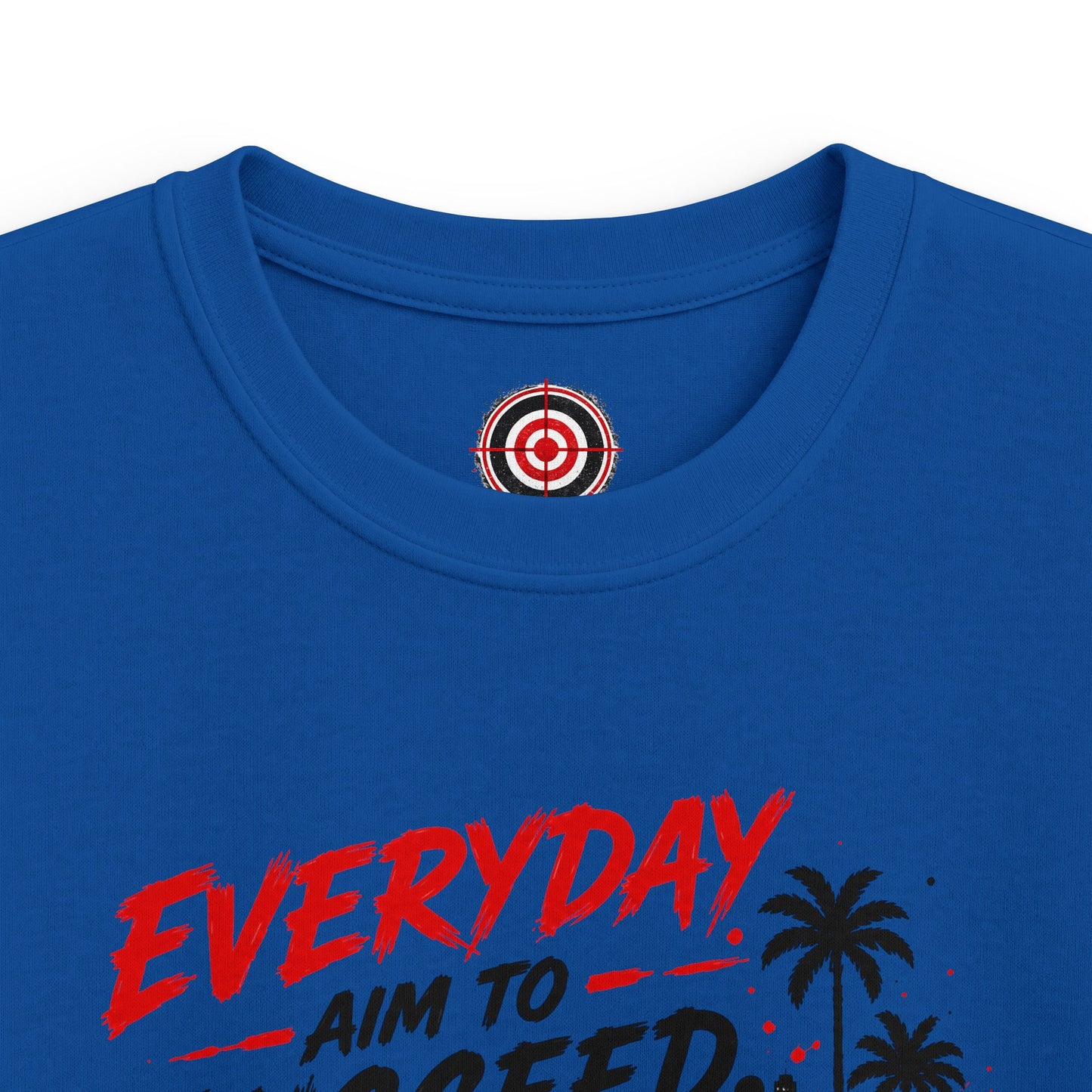 Kids Tee — "Everyday Aim to Succeed" Racing Car Graphic