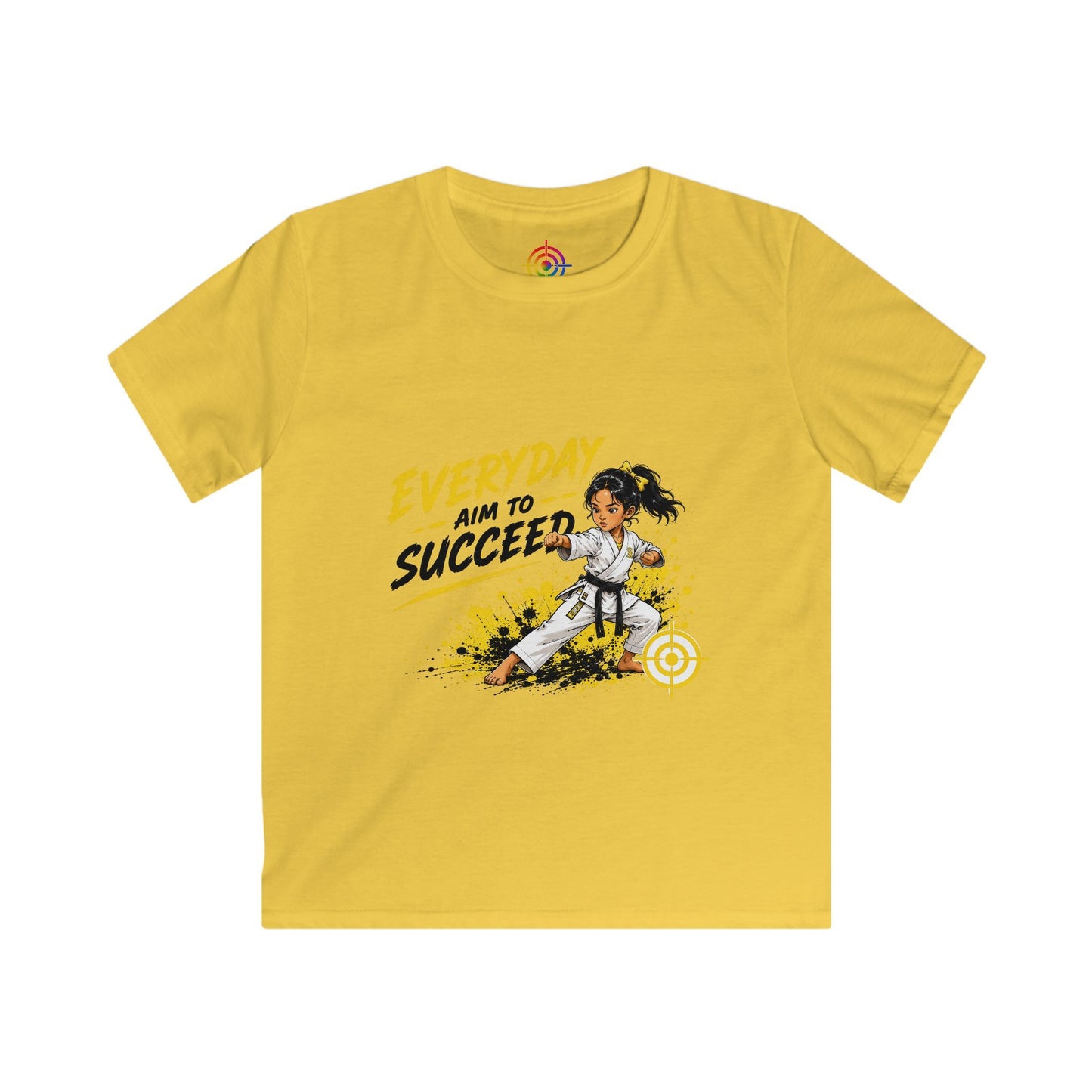 Kids Martial Arts T‑Shirt — Everyday Aim to Succeed