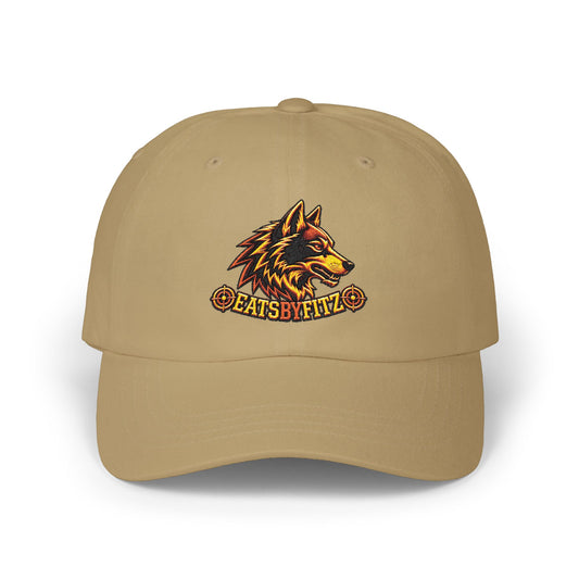Embroidered Wolf Logo "EATSBYFITZ" Hat