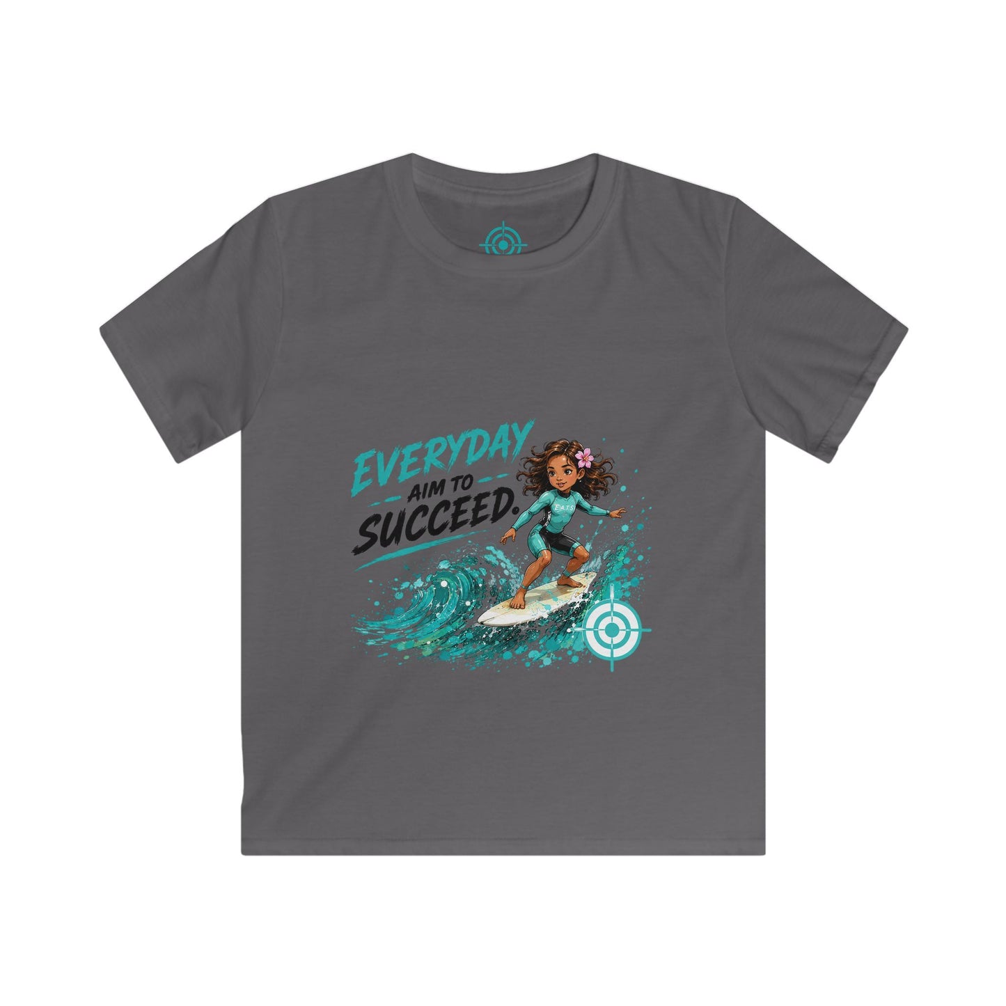 Kids Surf Tee — Everyday Aim to Succeed