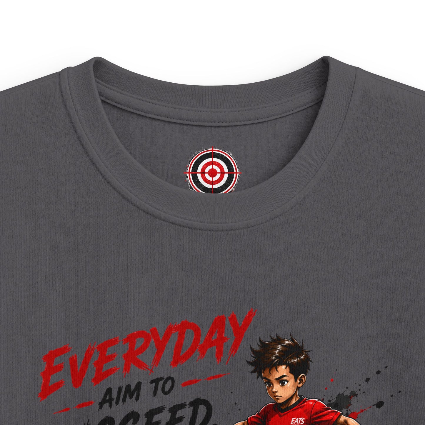 Kids Soccer Tee - Everyday Aim to Succeed