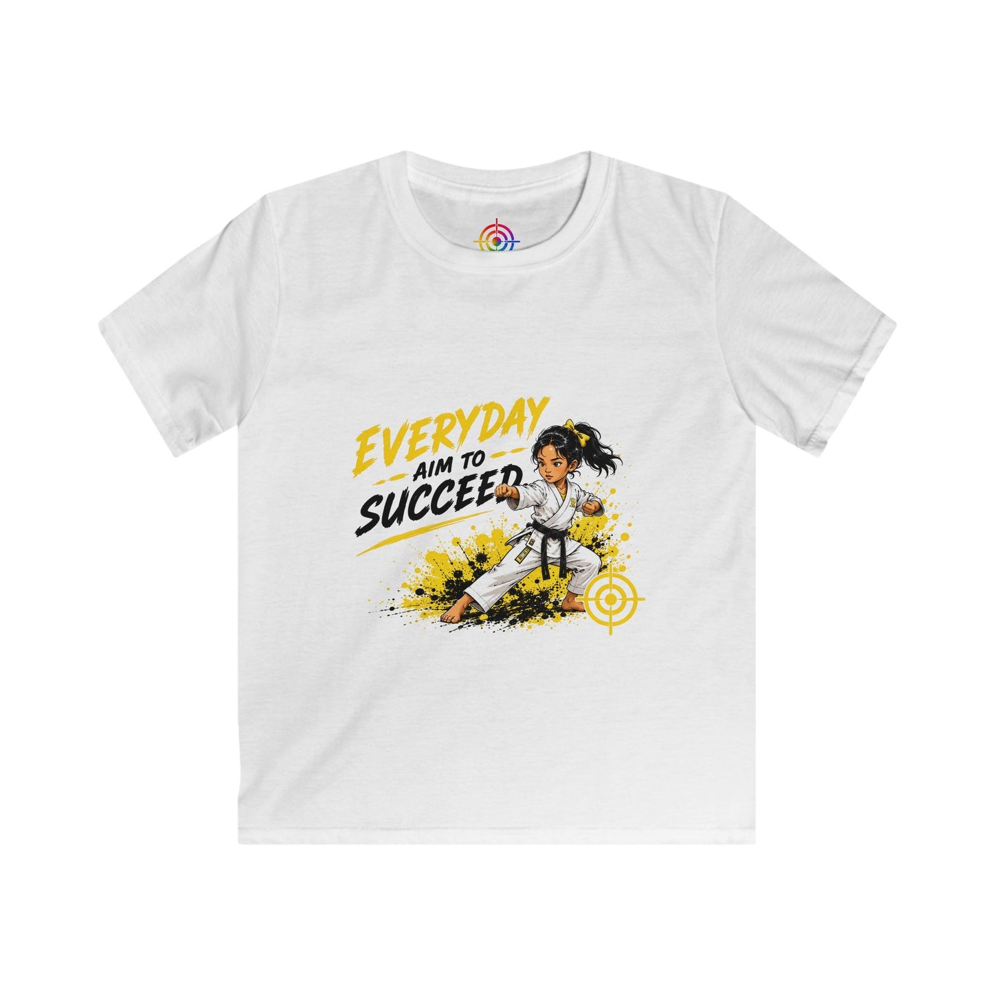 Kids Martial Arts T‑Shirt — Everyday Aim to Succeed