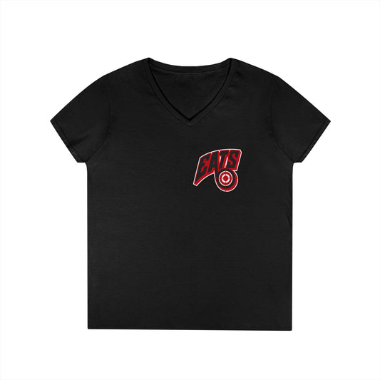 EATS ladies V-Neck Tee — Everyday Aim To Succeed