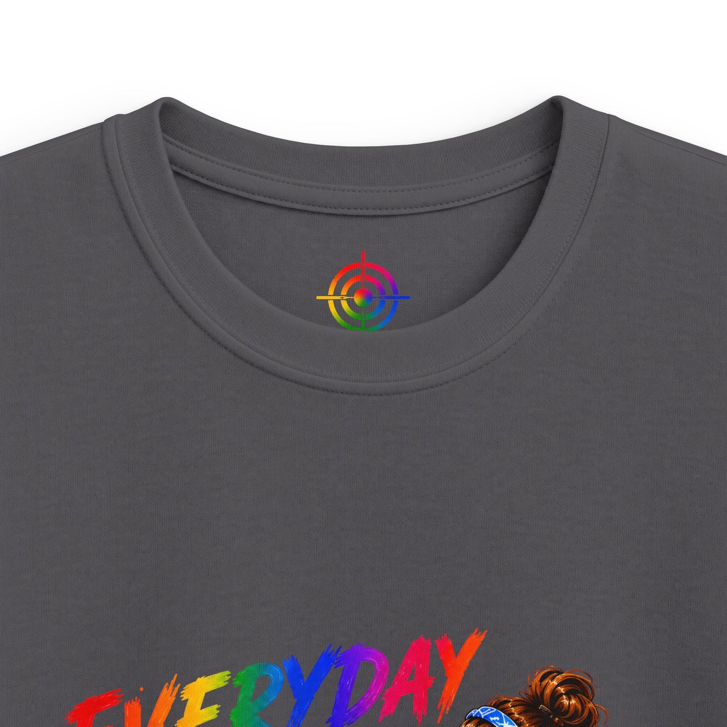 Kids Colorful Art Tee - "Everyday Aim to Succeed"