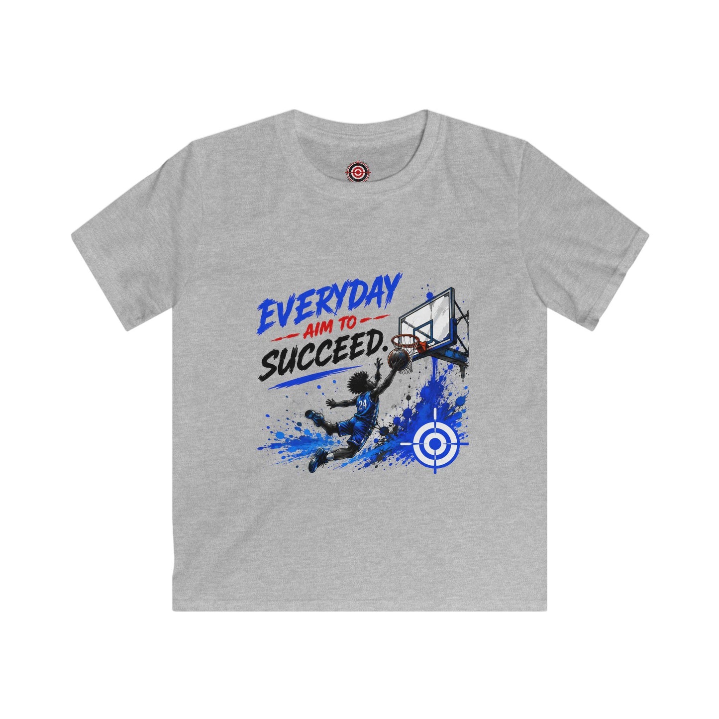 Kids Basketball Tee| Everyday Aim to Succeed