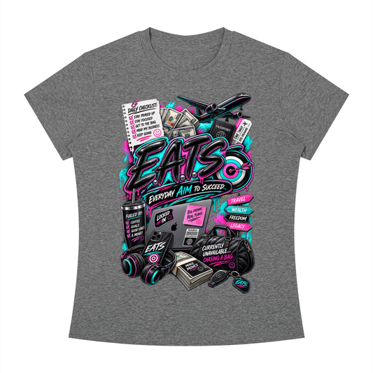 black,grey,gray,light,dark,womens,women,graphic,graphictshirt,tshirt,brandlogo,logo,bullseye,eats,her,hers,neon,neoncolors