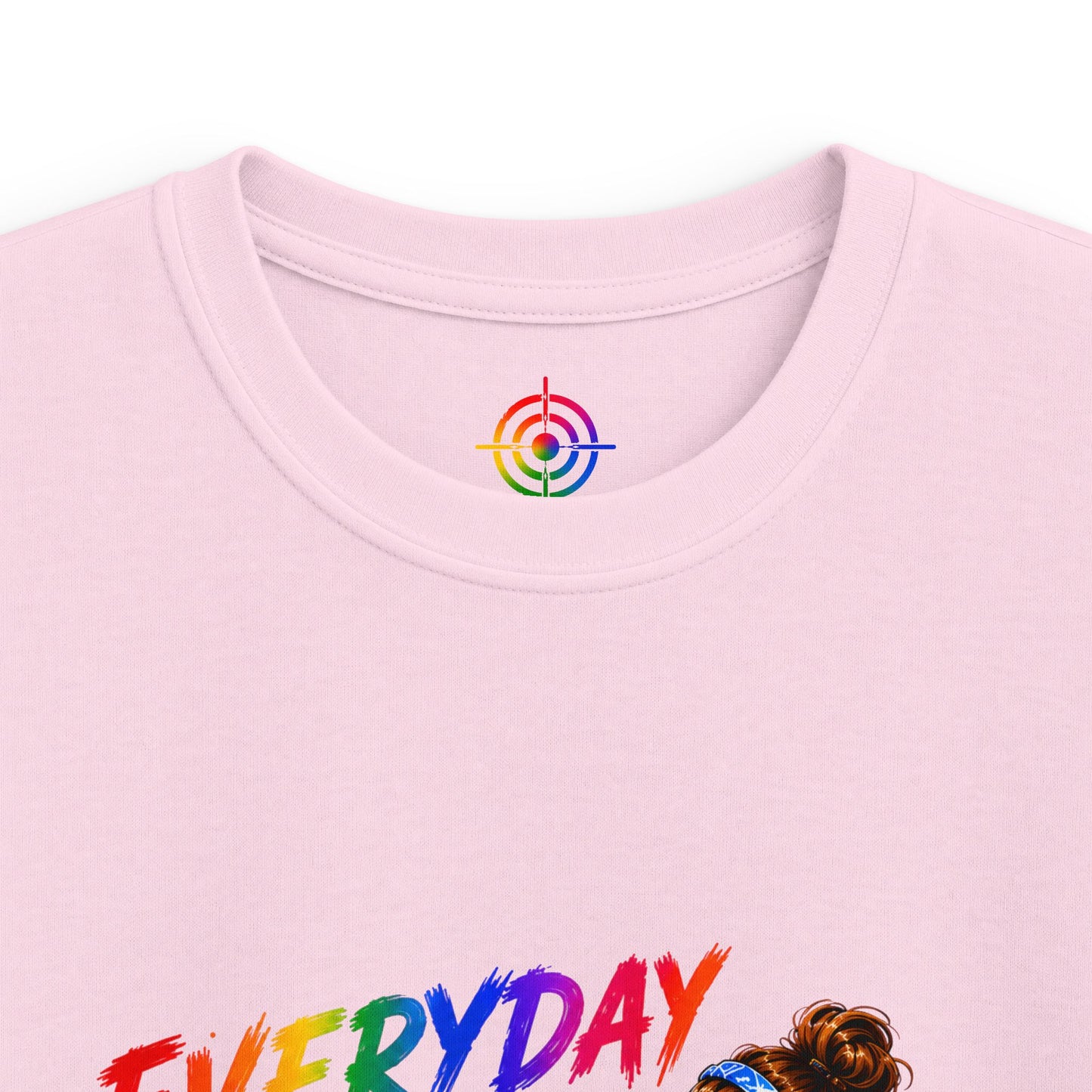Kids Colorful Art Tee - "Everyday Aim to Succeed"