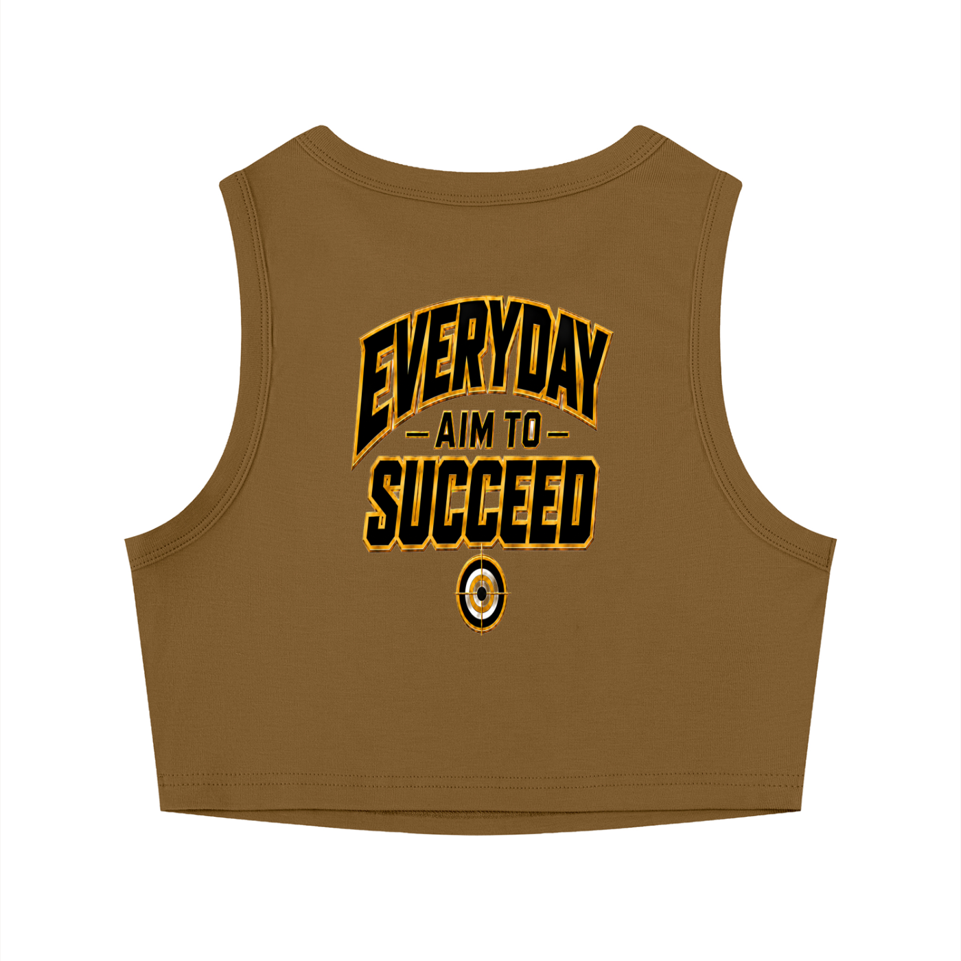 womens,tanktop,brown,eats,gold,crop,top,fashion