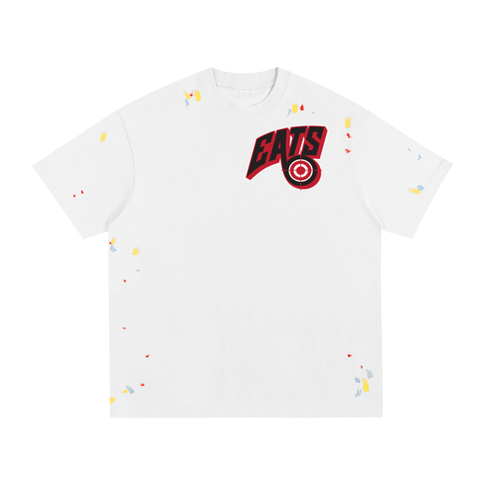 White Paint Splatter EATS T-Shirt