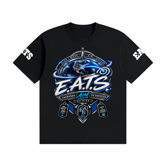 grey,black,navy,navyblue,blue,eats,mens,his,men,graphic,graphictshirt,brandlogo,logo,bullseye,tshirt
