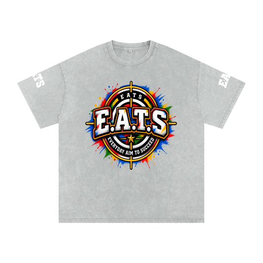 grey,gray,yellow,black,logo,eats,his,mens,men,casual,tshirt,graphic,multicolor,bullseye,apricot,light,dark,streetwear,oliveyellow
