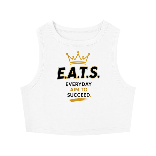 gold,black,white,eats,crop,womens,tops