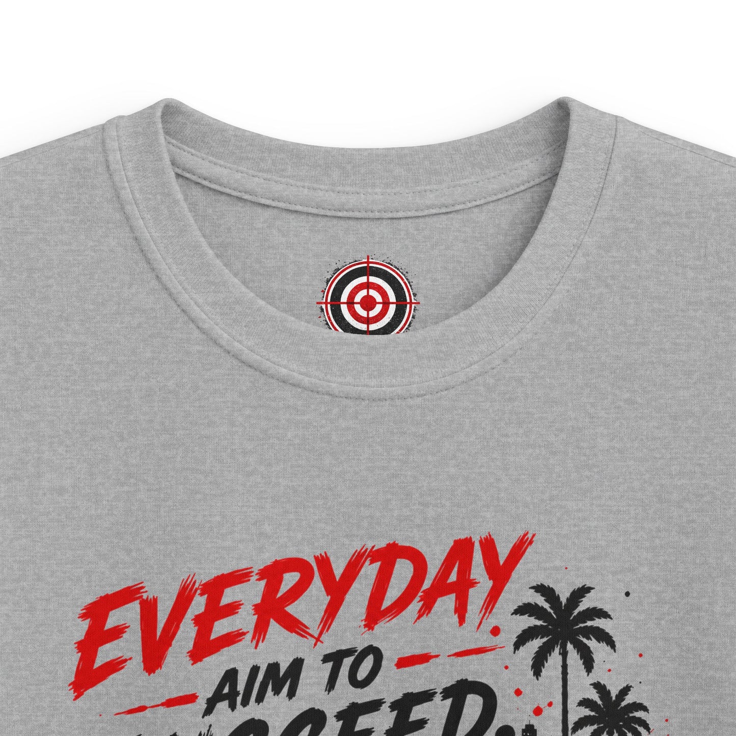 Kids Tee — "Everyday Aim to Succeed" Racing Car Graphic