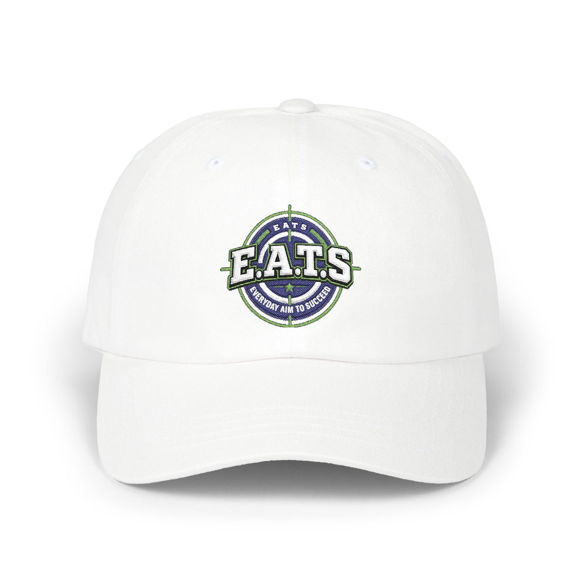 E.A.T.S. Embroidered Hat-White