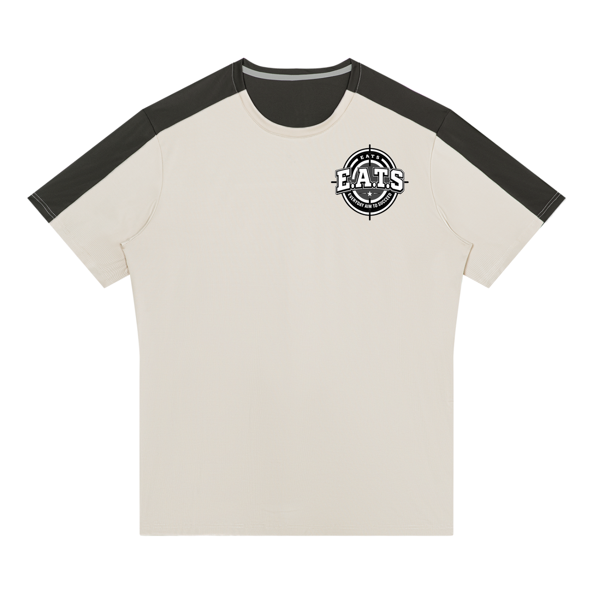 white,grey,gray,tshirt,mens,men,casual,facts,streetwear,light,dark,logo,eats,his,bullseye,nutritional,shirt