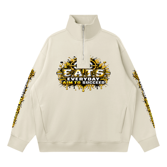apricot,black,gold,his,men,mens,graphicsweatshirt,graphic,sweatshirt,casual,lion,animal,eats,longsleeve,streetwear,menscasual,mensstreetwear,zips,blacksweater,apricotsweater,mensgraphicsweater,logo,brandlogo,progress,chase,chaseprogress,eatsbyfitz,mensfashion,fashion,everydaywear,everydayaimtosucceed,bullseye