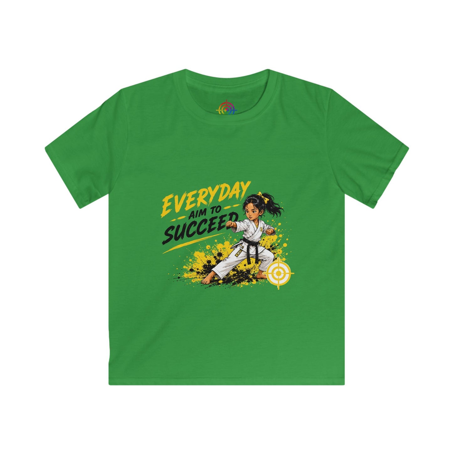 Kids Martial Arts T‑Shirt — Everyday Aim to Succeed