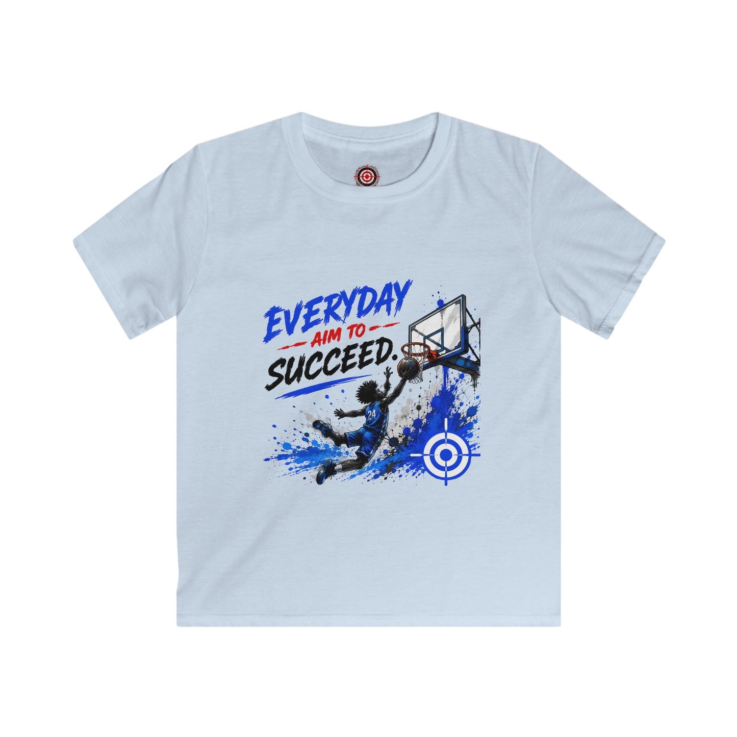 Kids Basketball Tee| Everyday Aim to Succeed