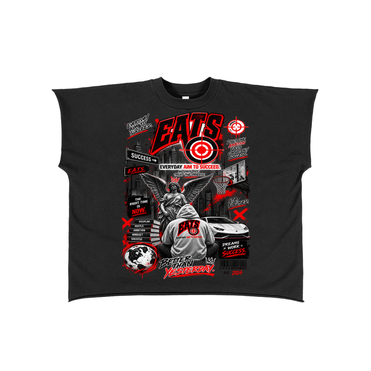 Graphic Sleeveless T-Shirt