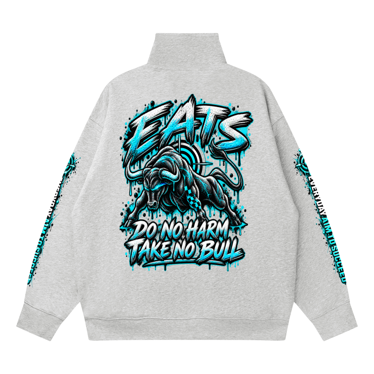 womens,women,grey,light,dark,graphic,eats,logo,brandlog,bullseye,bull,animalbull,womensstreetwear,streetwear,streetfashion,fashion,graphicsweatshirt,sweatshirt,black,apricot,hers,her,casual,womenscasual,teal,blue,splatter,beige,aqua,white