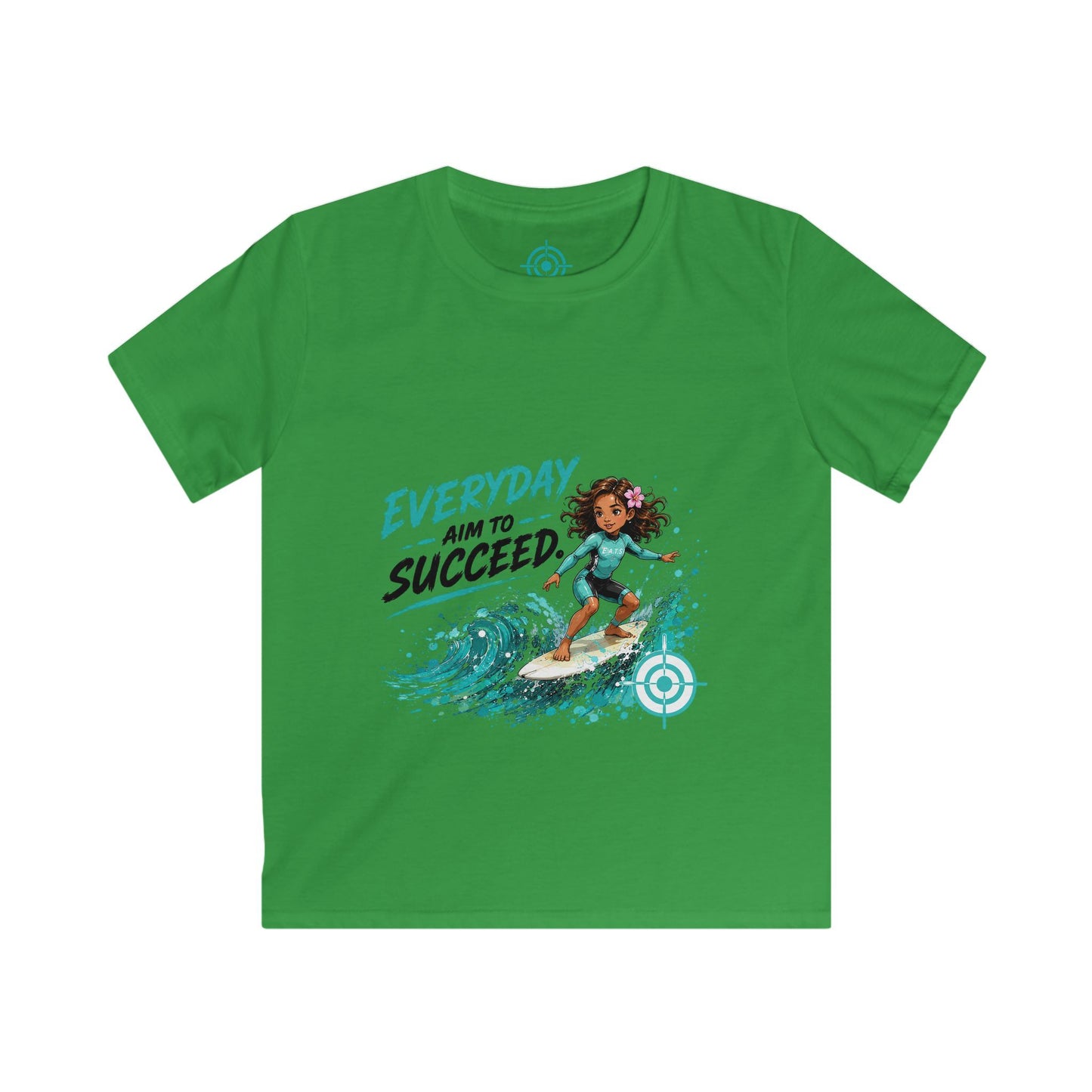 Kids Surf Tee — Everyday Aim to Succeed