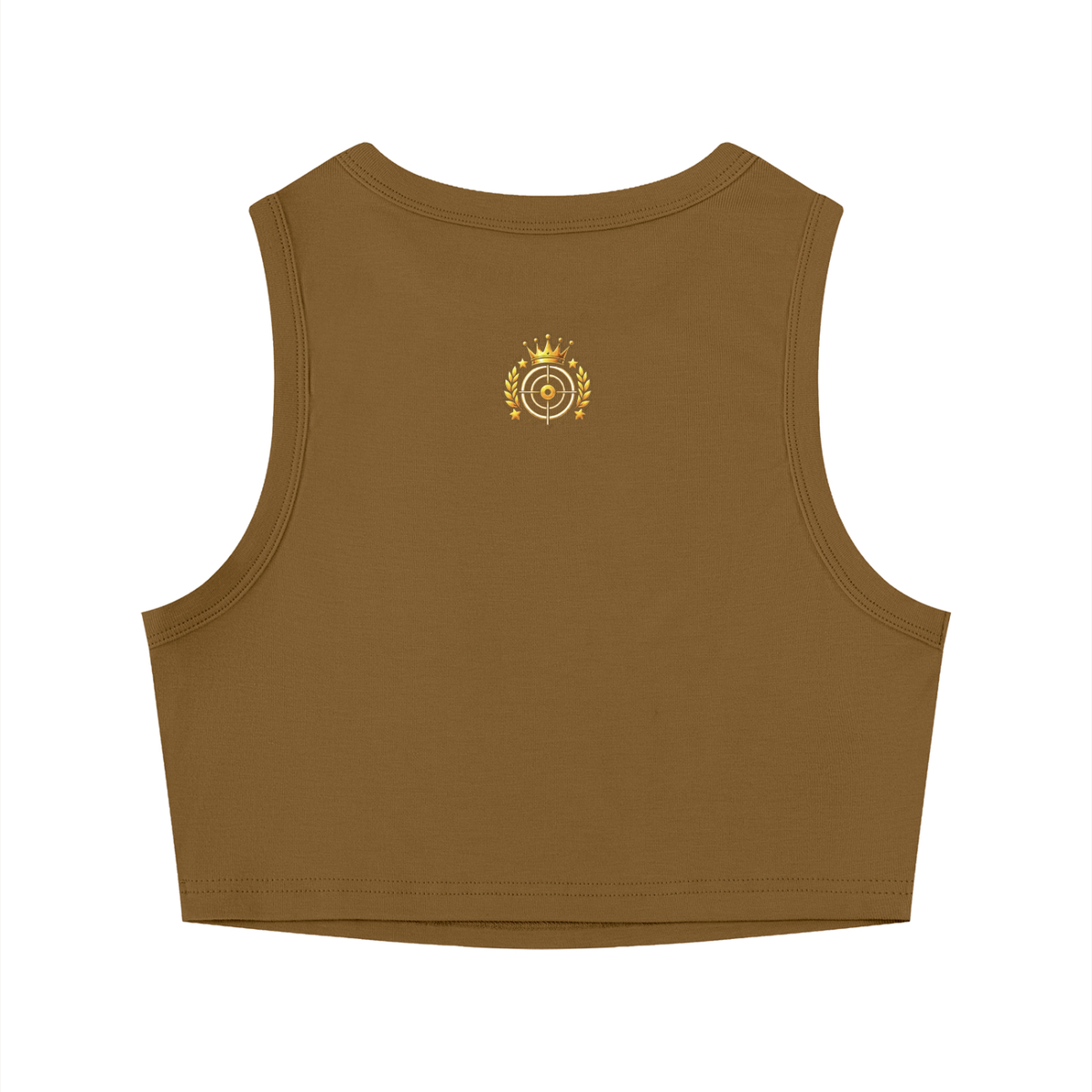 brown,black,white,gold,khaki,crop,top,croptop,womens,women,hers,her,logo,eats,bullseye,casual,streetwear,shirt