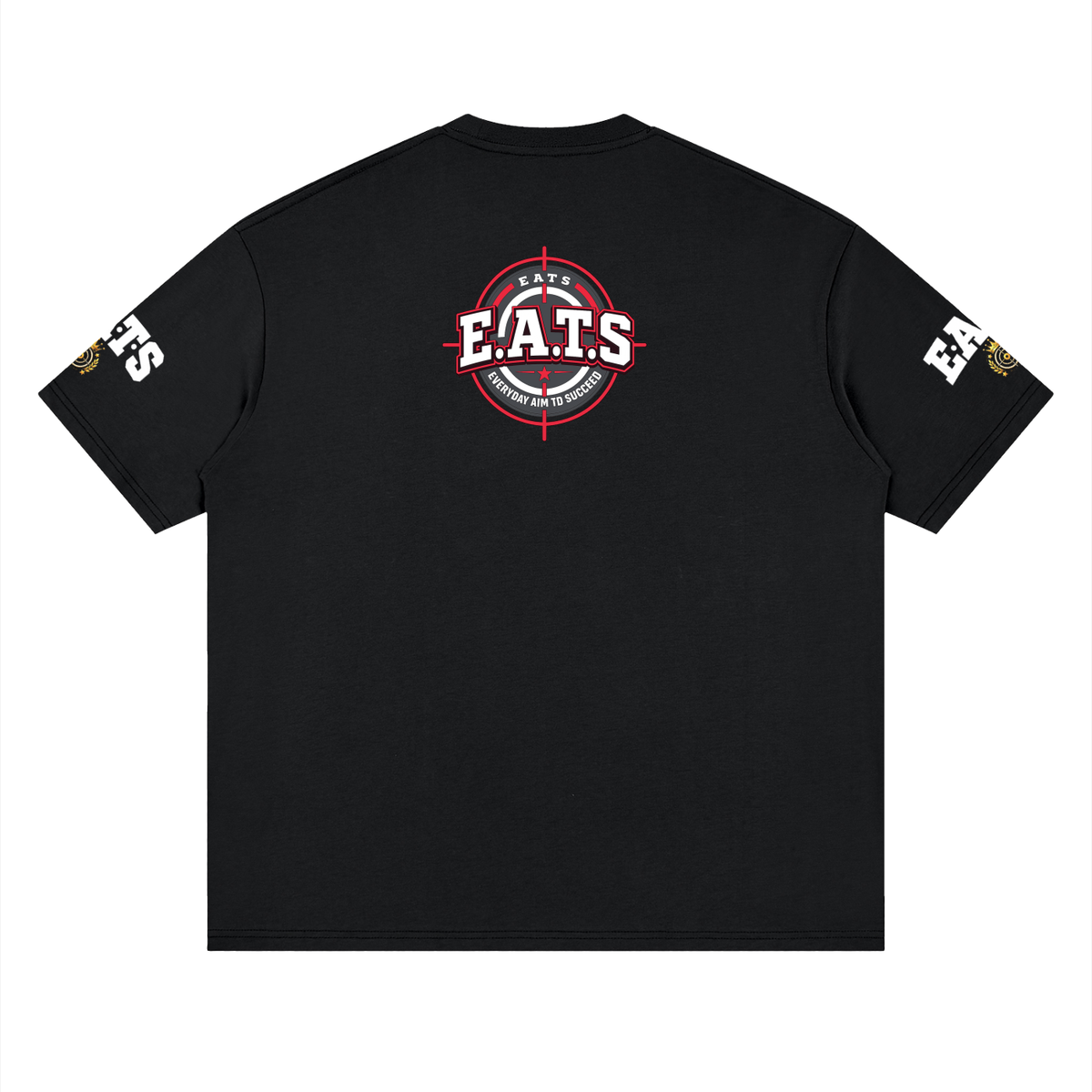 his,graphic,tshirt,black,mens,eats,bullseye,men,logo,brandlogo