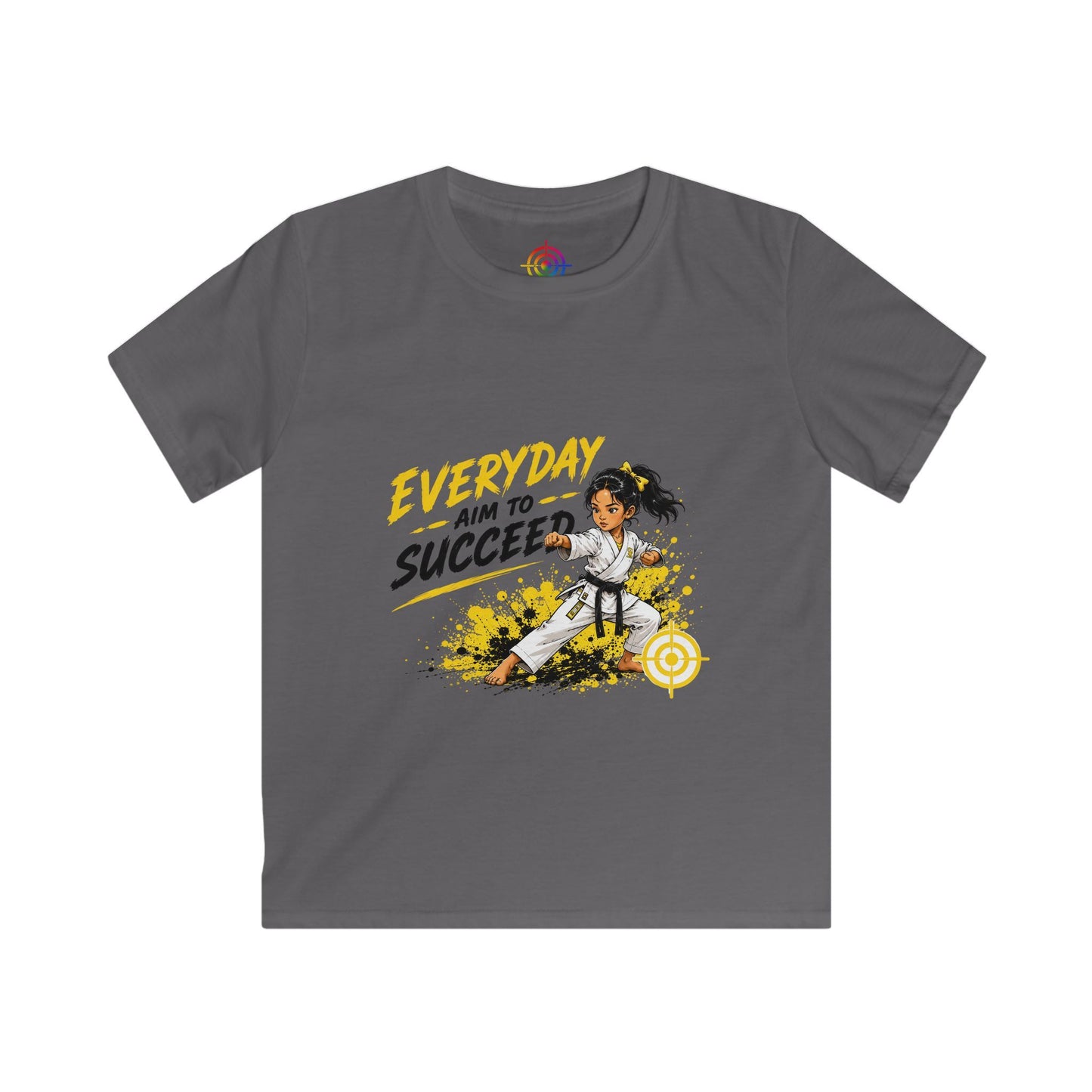 Kids Martial Arts T‑Shirt — Everyday Aim to Succeed