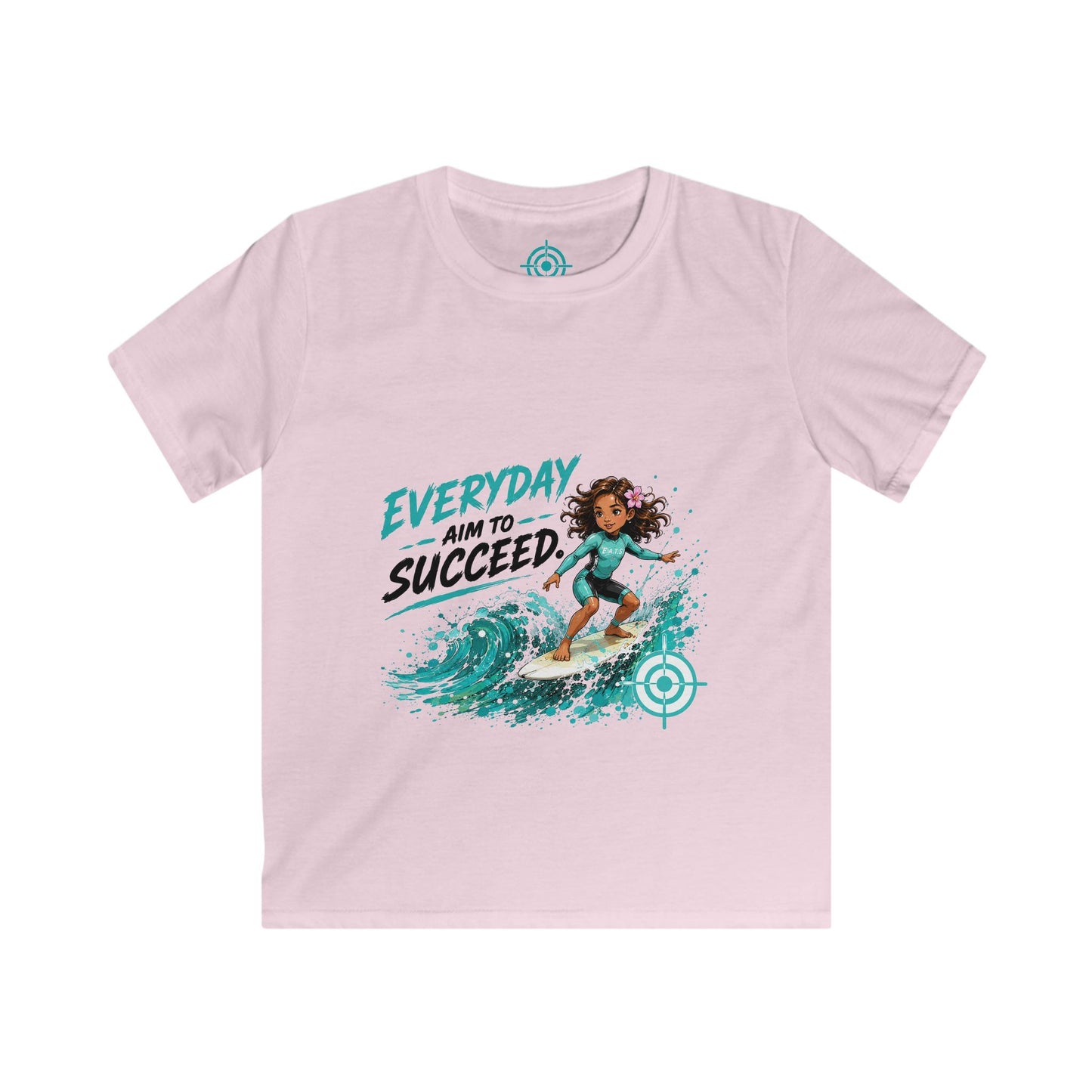 Kids Surf Tee — Everyday Aim to Succeed