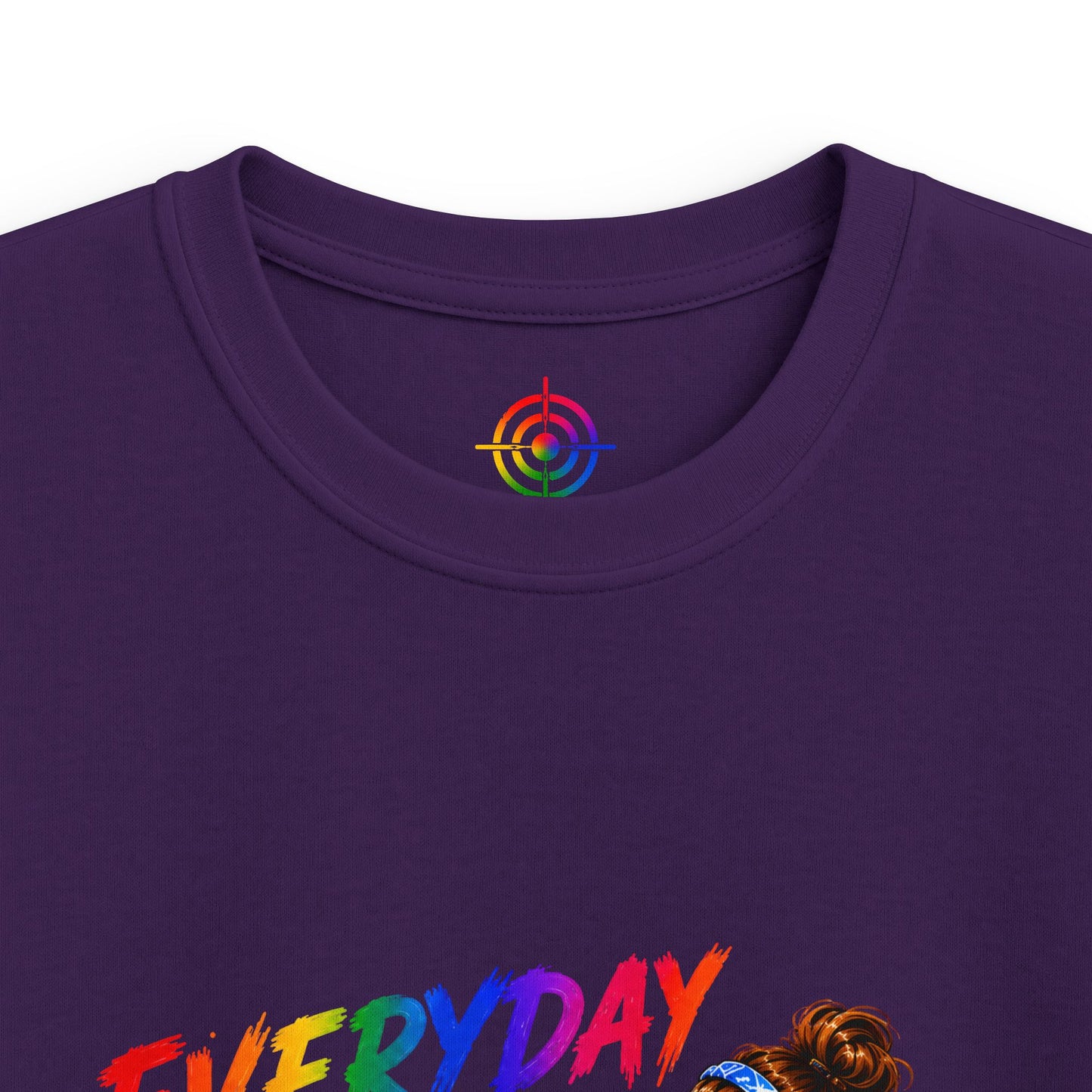 Kids Colorful Art Tee - "Everyday Aim to Succeed"