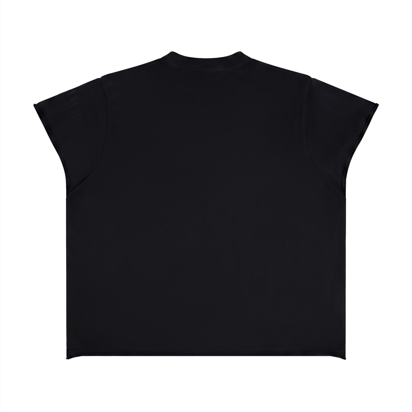 E.A.T.S sleeveless Boxy Raw Edge T-Shirt